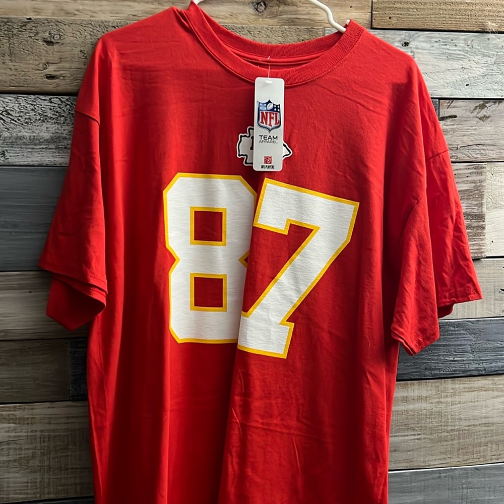 Mens XL Kansas City Chiefs nfl Travis Kelce #87 Shirt nwt
